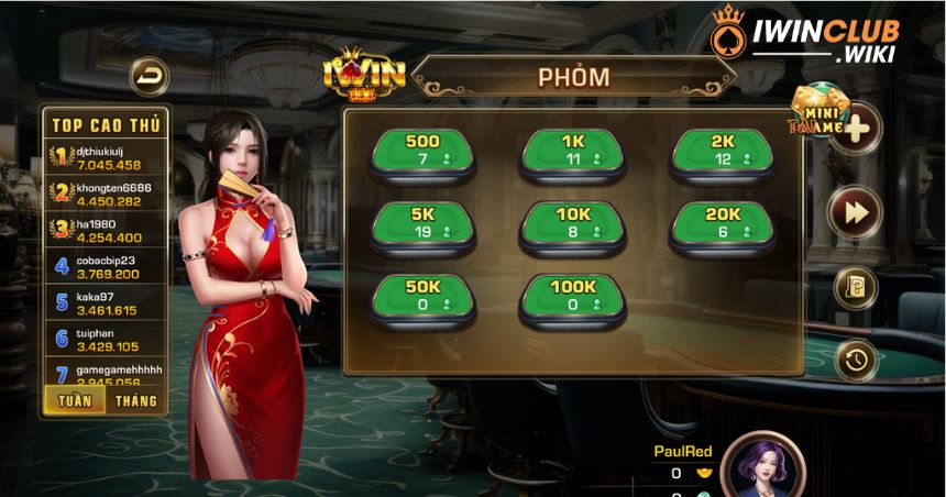 Game bài Phỏm tại Trang cược iWin